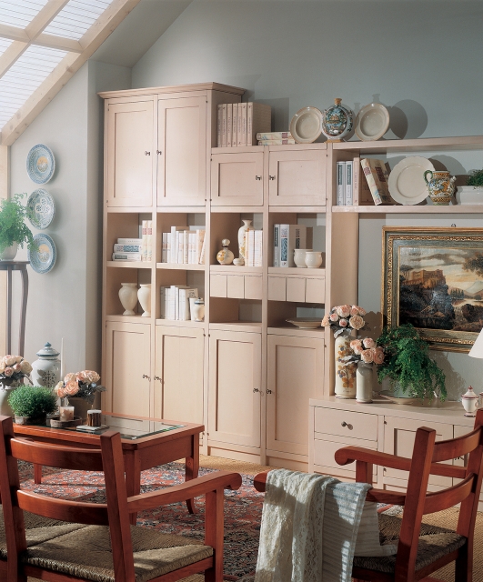 2353 Tifernoit Модульная стена в тонкую полоску Soggiorno  - Вид №2