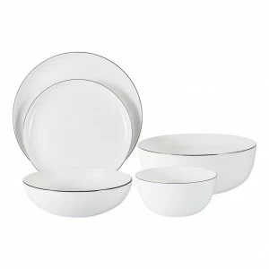 Столовая посуда фарфоровая 21 предмет белая "Арктика" ANNA LAFARG EMILY АРКТИКА 00-3946946 Белый