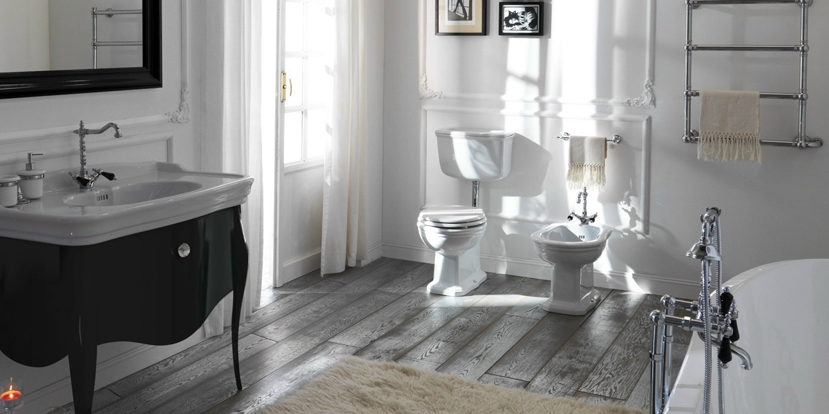 0111 Приставной унитаз напольный Белый Olympia Ceramica IMPERO STYLE Италия - Вид №1