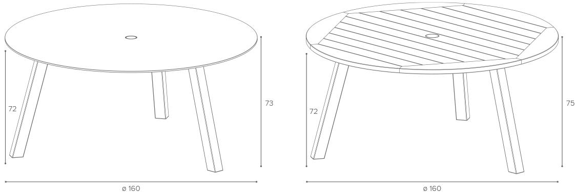 Royal Botania Круглый садовый стол из тика sun-id-1400284 - Вид №2
