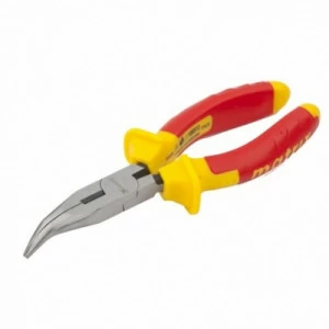 Длинногубцы изогнутые Insulated 160мм двухкомпонентные рукоятки MATRIX PROFESSIONAL