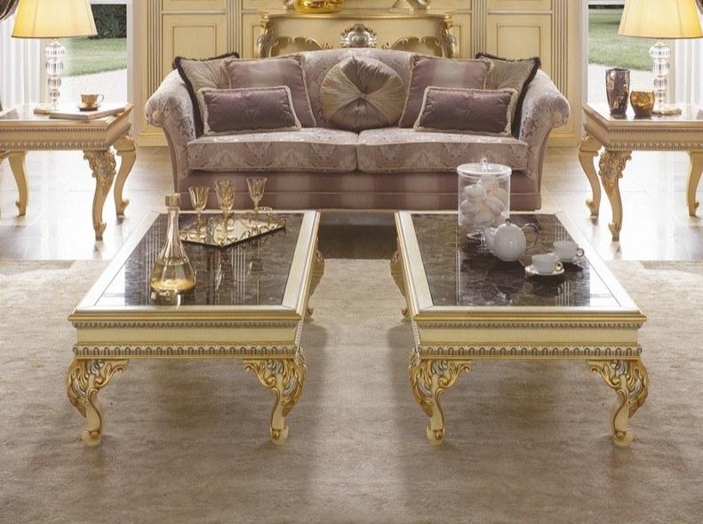 SCAPPINI & C Прямоугольный деревянный журнальный столик с мраморной столешницей 35th anniversary 2610-m - Вид №1