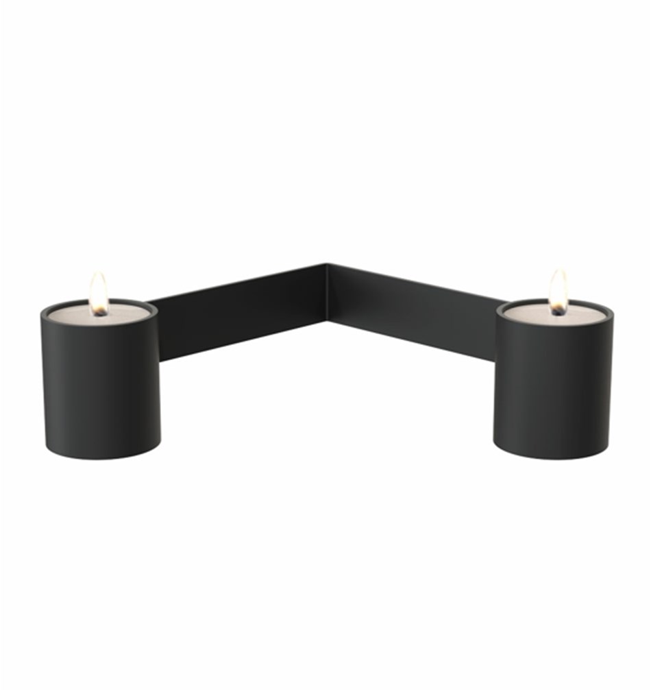 FROST Подсвечник 2004 » черный Нержавеющая сталь Черный N2004-B  - Вид №1