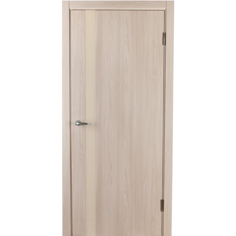 Дверь межкомнатная со стеклом Мирра 90x200 см Hardflex цвет ясень бора с замком и петлями 82672899 STLM-2017699 МАРИО РИОЛИ 
