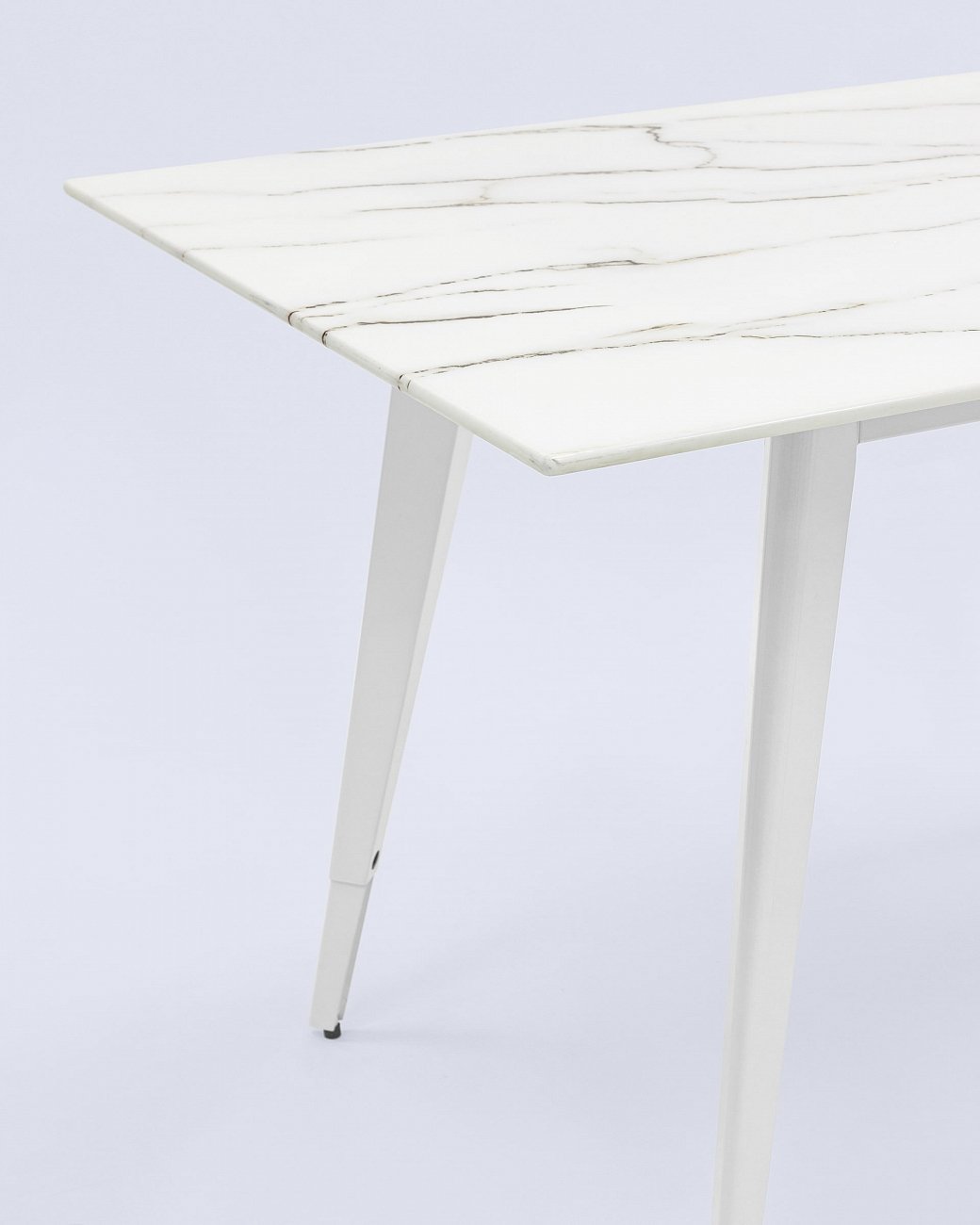 Стол обеденный со стеклянной столешницей белый с рисунком под мрамор 120х80 см "Ричмонд" STOOL GROUP  00-3958838 Белый  - Вид №3