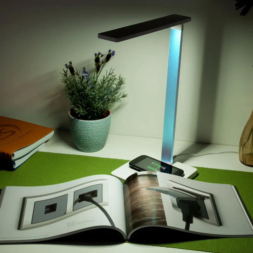 Рабочая лампа настольная светодиодная «Lori», цвет бело-голубой Elektrostandard STLM-2059229 - Вид №11