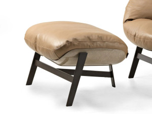 Кожаная подставка для ног