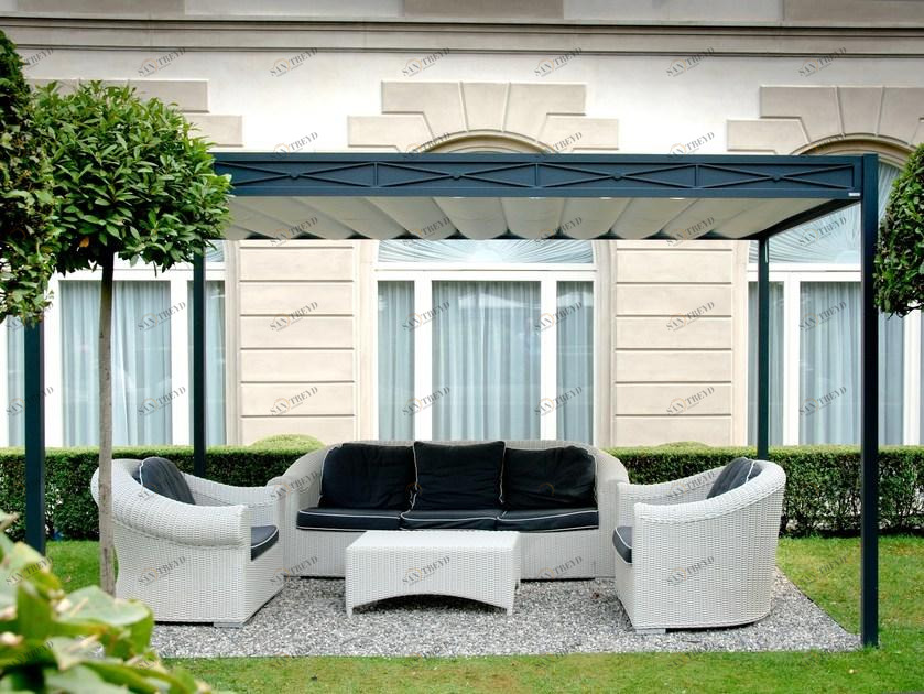 UNOSIDER Металлическая беседка с раздвижной крышкой sun-id-1472599