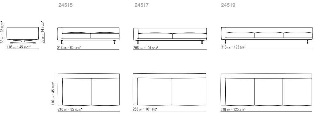 Flexform Угловой диван из ткани с шезлонгом sun-id-1386745 - Вид №7