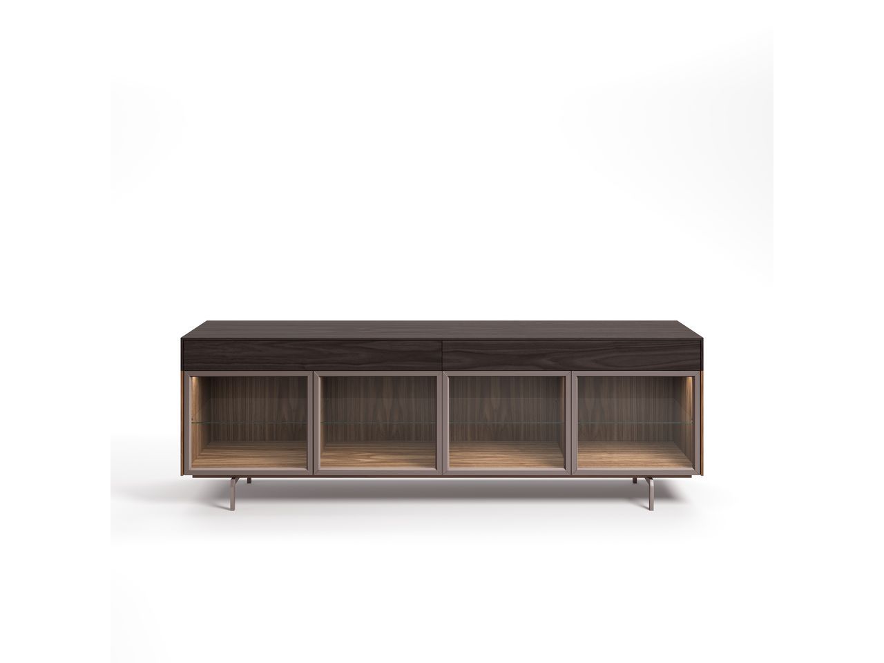 Шкаф из дерева и стекла с распашными дверцами и ящиками Hurtado Evolution ARCH-00137667 - Вид №13