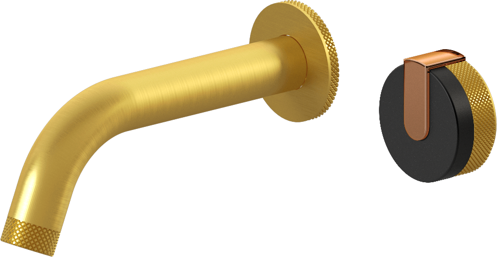 E-11535-R1MBK-L1RG-BAU Настенный прогрессивный смеситель скрытого монтажа для раковины GRAFF MOD+