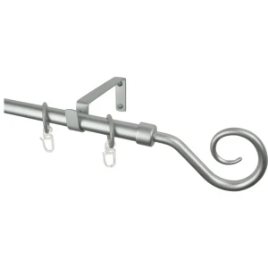 Карниз однорядный Easy «Крючок» 280 см цвет серебро 15251312 STLM-2084522