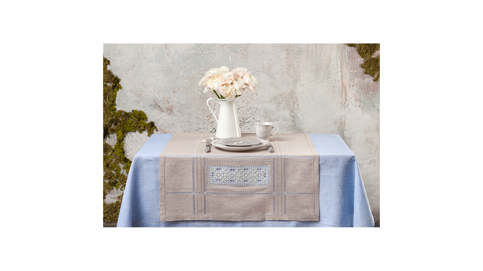 10616529 Крестецкая строчка Столешник 140x70см Ткань  - Вид №4