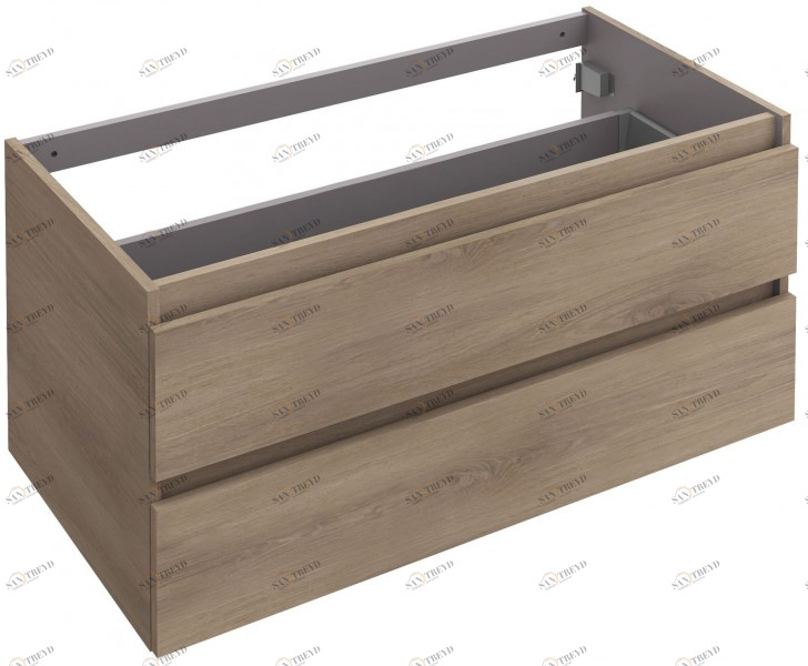 EB1704-N03 Мебель 100 см, 2 выдвижных ящика без отверстия для сифона Jacobdelafon PARALLEL Santreyd