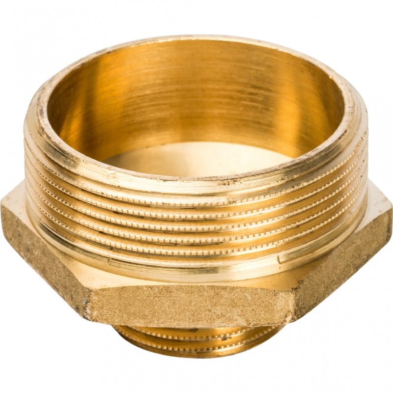 Ниппель переходной НН 2х1" латунь STOUT SFT0003000021 - Вид №1