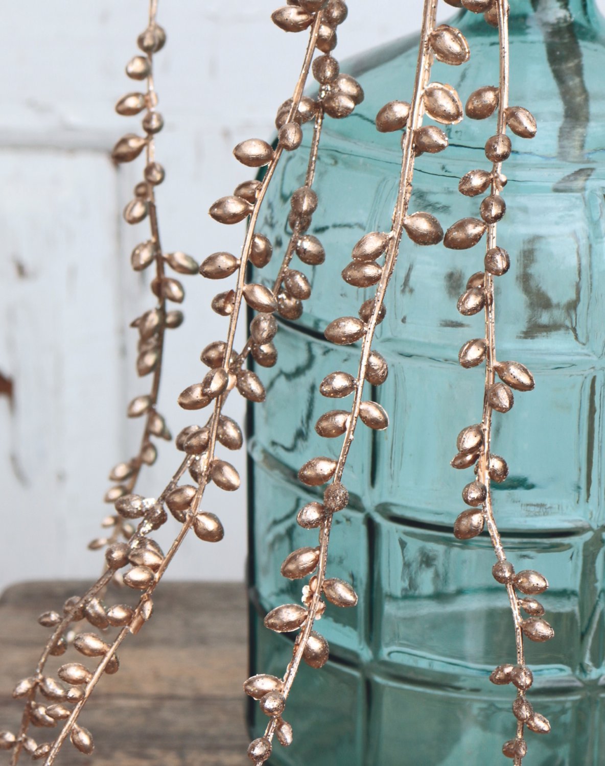 1076 394 a3 Искусственная гирлянда, 73 см, шампанское-камелия H-andreas  - Вид №6