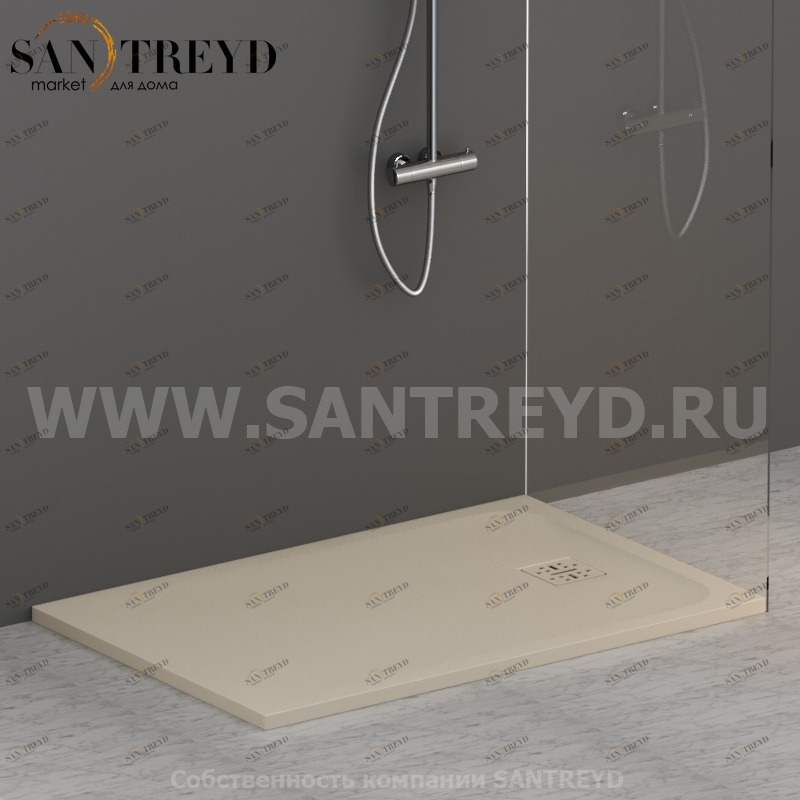 DP12080503 Душевой поддон 120х80 см цвет Жемчужина Globo DOCCIAPIETRA Италия Ceramica Globo