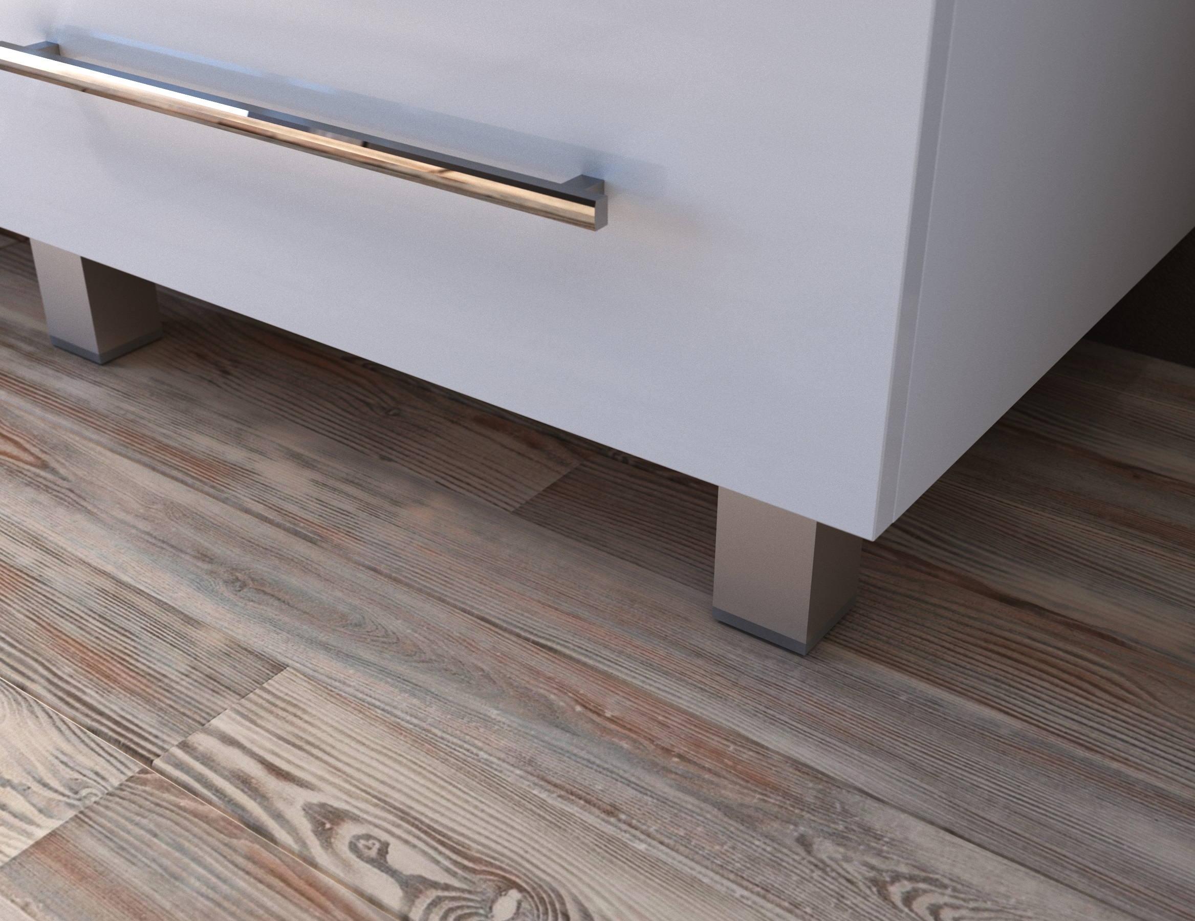 У51036 Тумба Соната 58Н 3я, Белый глянец 1 Marka Соната  - Вид №4