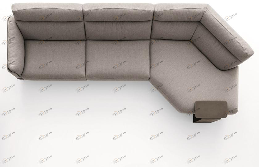 Ditre Italia 4-х местный угловой диван с журнальной полкой Skin sun-id-1442810