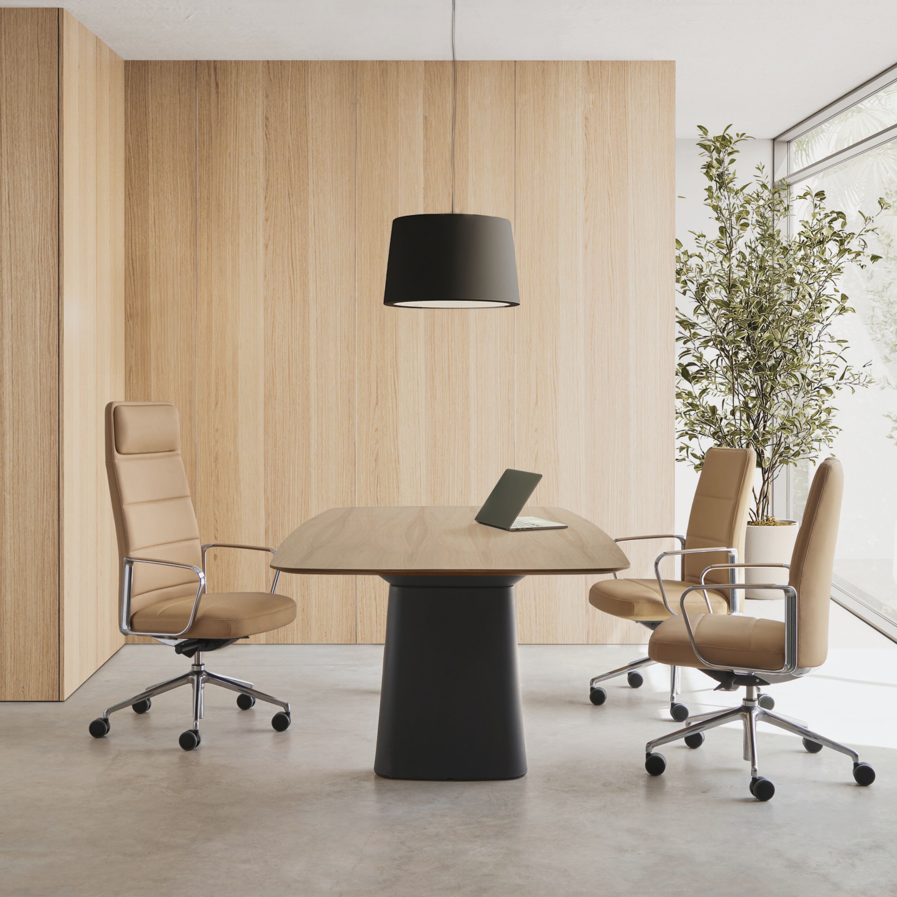 5-спицевое кожаное вращающееся офисное кресло с высокой спинкой INCLASS ZenPro ARCH-00095162 - Вид №6