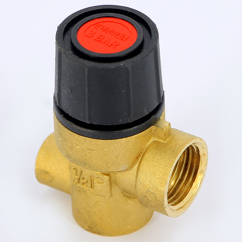 Клапан предохранительный ВВ с отверстием для манометра 1/4" EMMETI 1/2" 3 бар 00206080