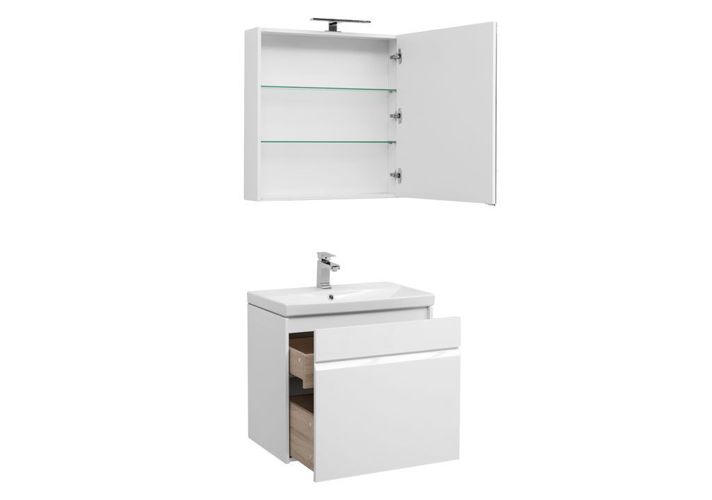 Мебель для ванной Aquanet Палермо 70 белый 00209025 - Вид №1