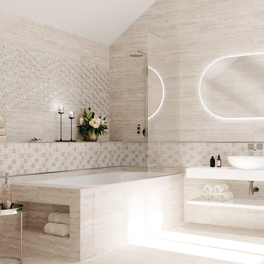 Мозаика керамическая Azori Ascoli Mosaic 30x30 см цвет серый 82604084 STLM-2081990 - Вид №4