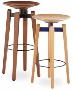 B&T Design Табурет деревянный с подставкой для ног Bow