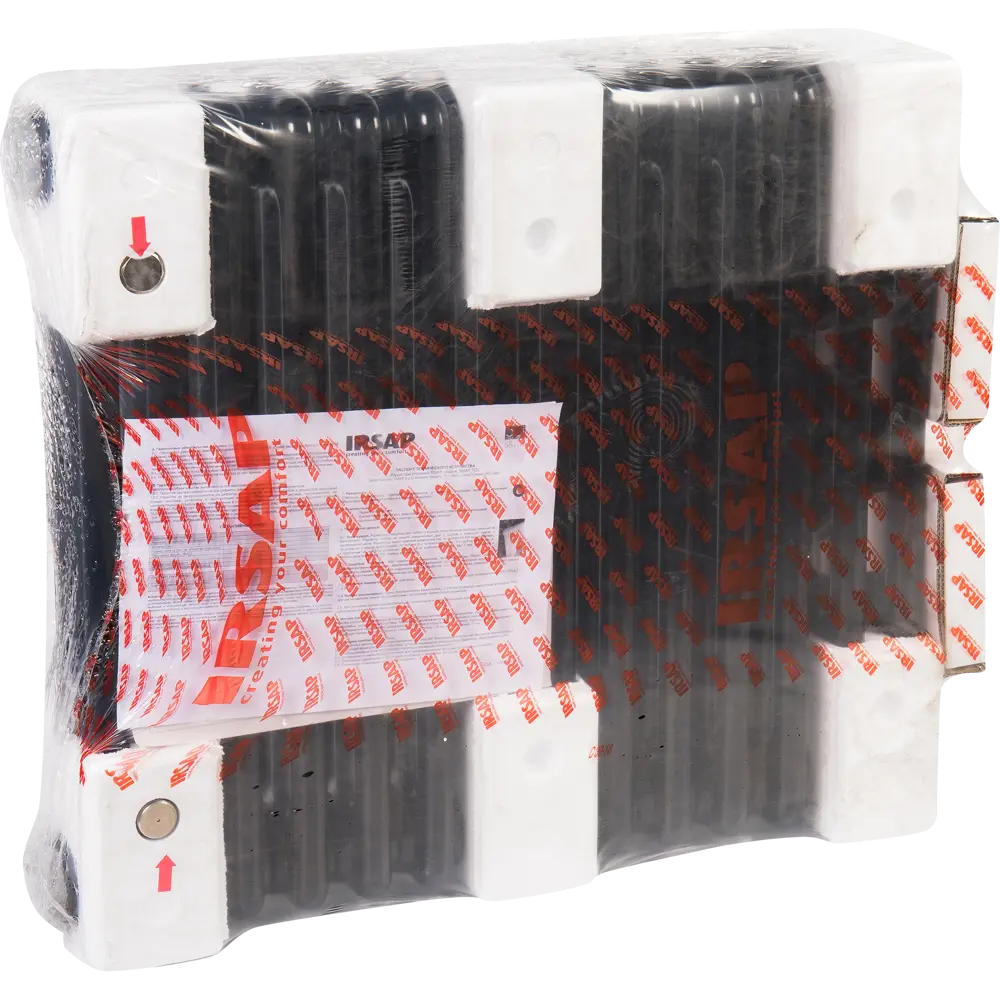 Радиатор трубчатый Irsap Tesi RT305651410A430 500/100 14 секций боковое подключение сталь черный 81990698 STLM-2059101 - Вид №5