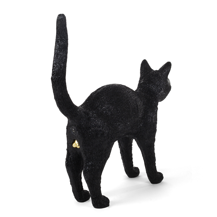 Светильник настольный Jobby The Cat, черный Seletti 15041 - Вид №7