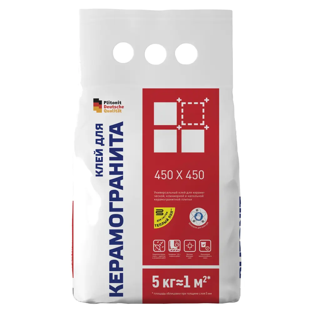 Клей для керамогранита Plitonit 45х45 см 5 кг STLM-2209976