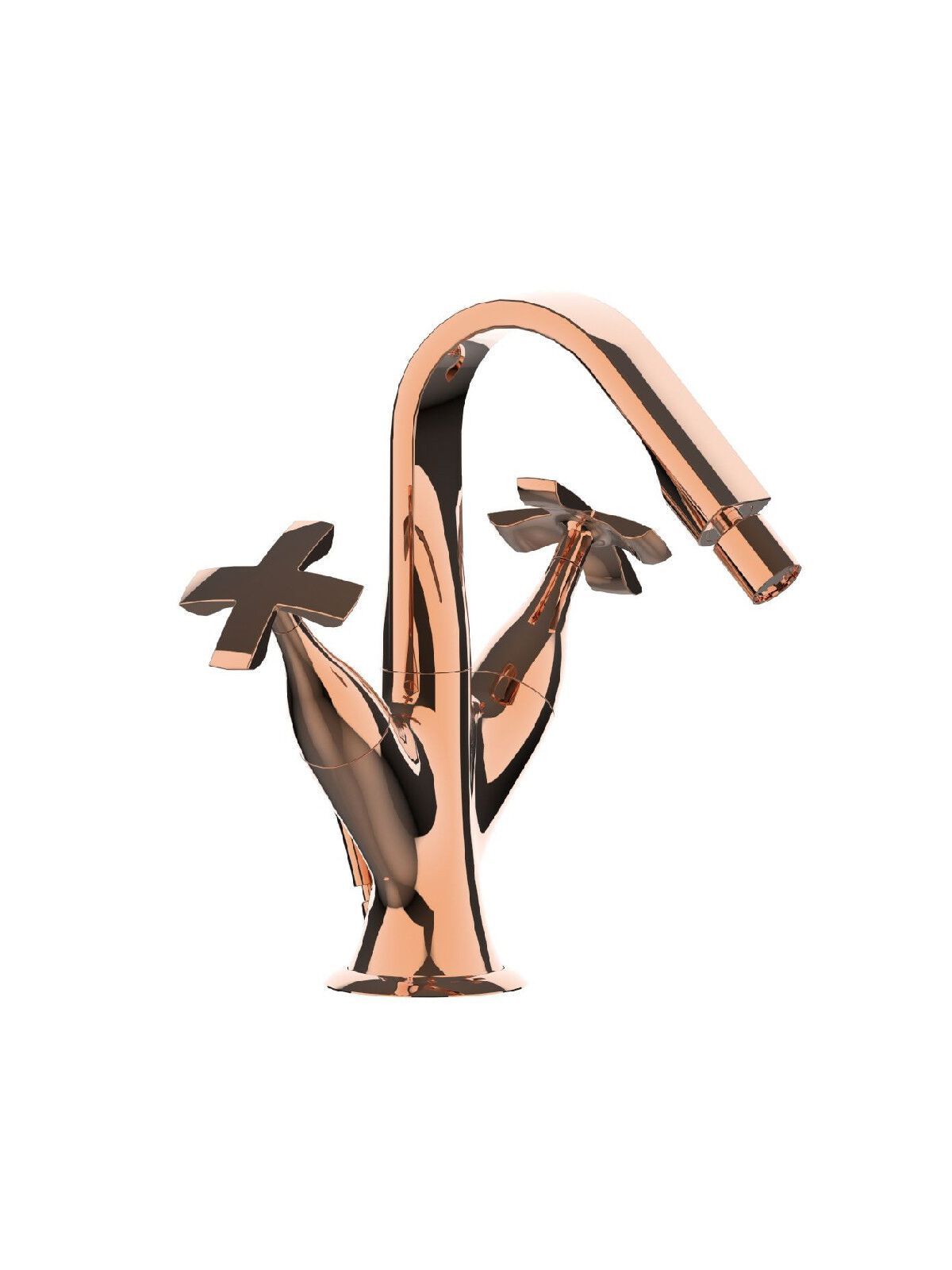 Смеситель для биде с одним отверстием для пола с поворотным горлышком Rubinetterie Frattini Lucrezia ARCH-00139562 - Вид №4