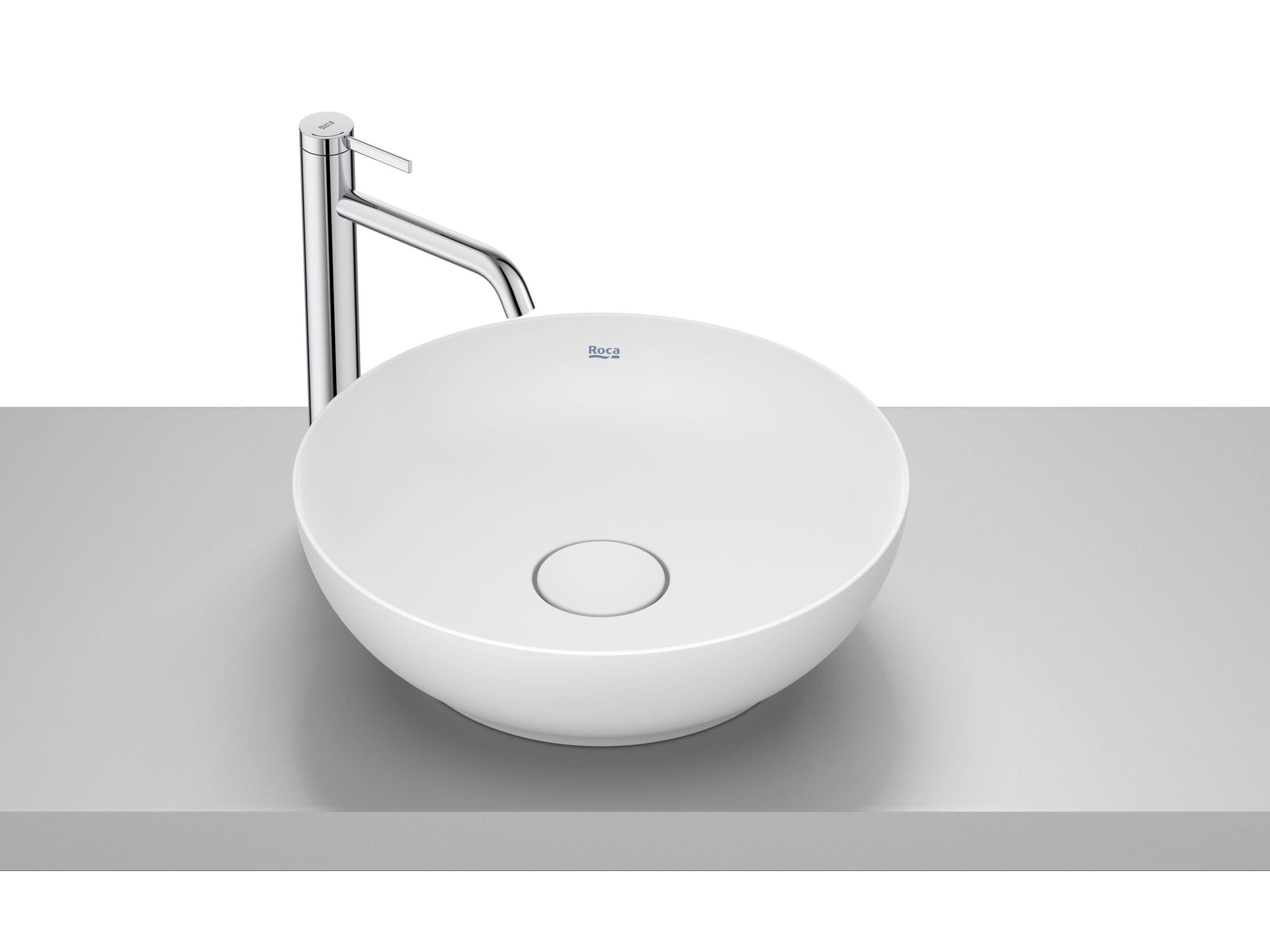 Фарфоровая столешница круглый умывальник Roca BOL 32787M..0 ARCH-00038986