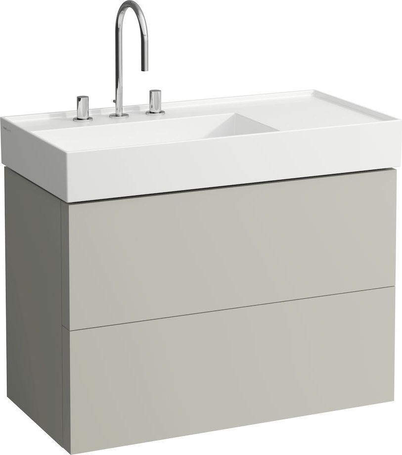 H8103387581111 Раковина, полочка справа, со специальным скрытым сливом LAUFEN PRO - Вид №3