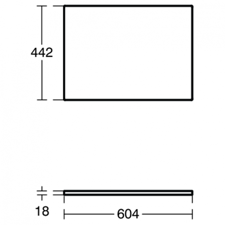 E0848VY Столешница 60 см Ideal Standard CONNECT AIR - Вид №2