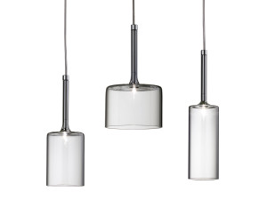 Стеклянный светодиодный открытый подвесной светильник