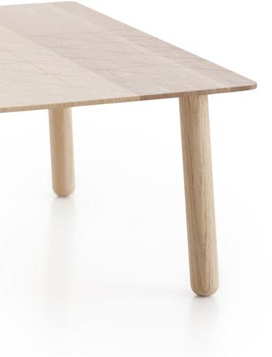 GAN Низкий квадратный журнальный столик из дуба Silaï sun-id-1377764 - Вид №1