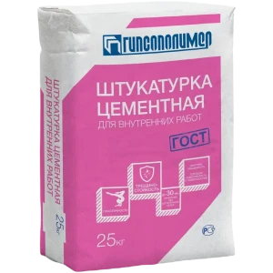 Штукатурка цементная Гипсополимер Для внутренних работ 25 кг 86672610 STLM-2005534
