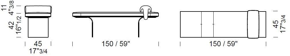 Borzalino Кожаная кушетка sun-id-1362860 - Вид №4
