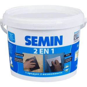 Шпаклёвка 2в1 Semin 4 кг 14247856 STLM-2021489