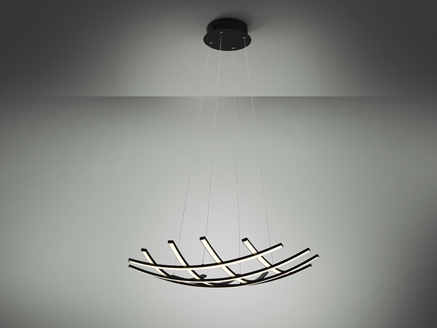 108979 Подвесной светильник 78Ø черный DIM Schuller Trama II  - Вид №2