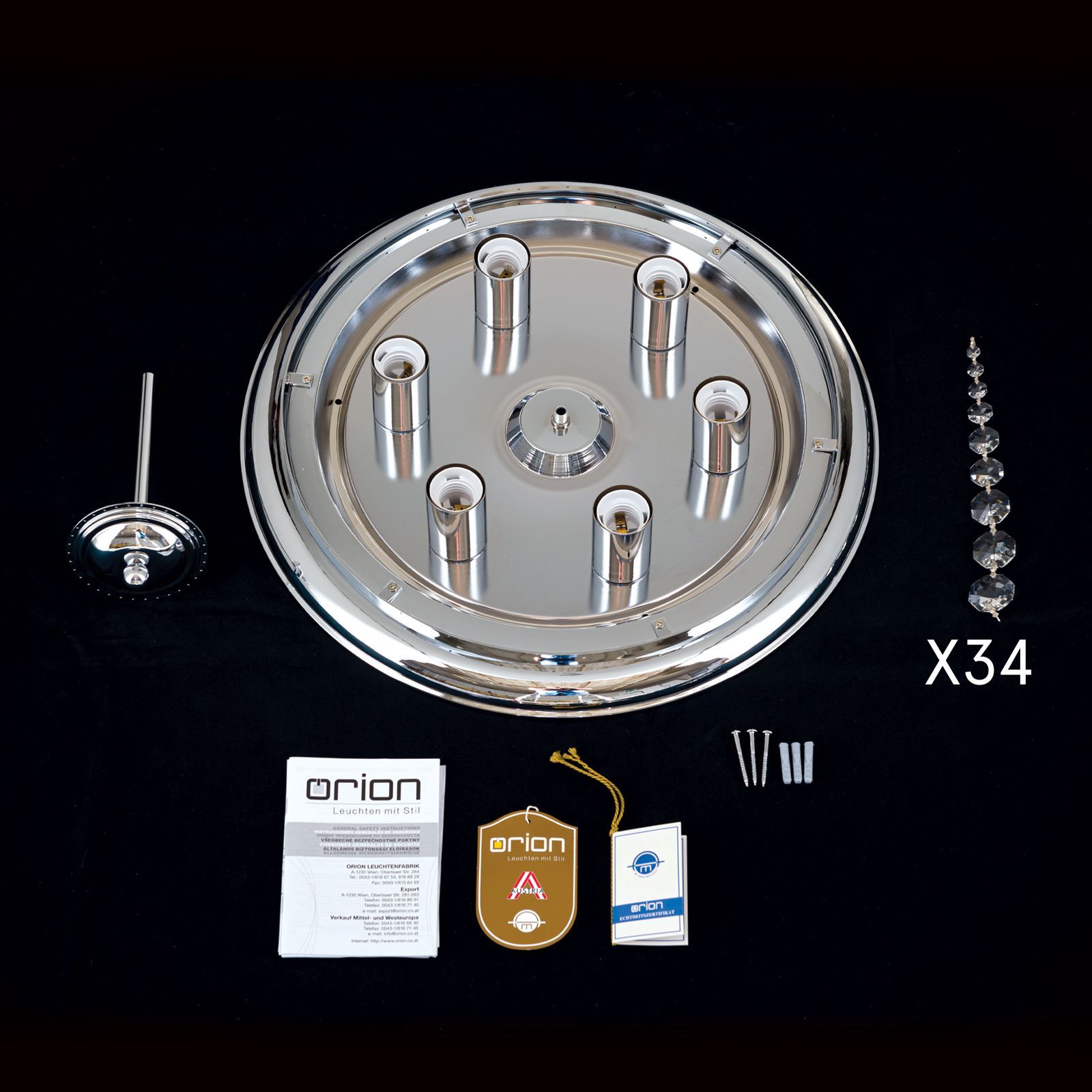 Потолочный светильник с кристаллами Orion Plafond ARCH-00109574 - Вид №53