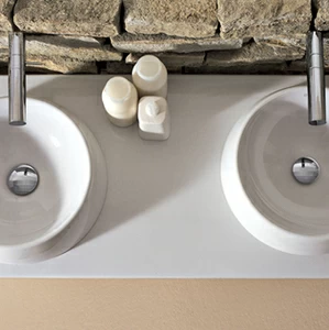 Столешница для двух раковин 120 см 30123 Althea Ceramica Design Elle