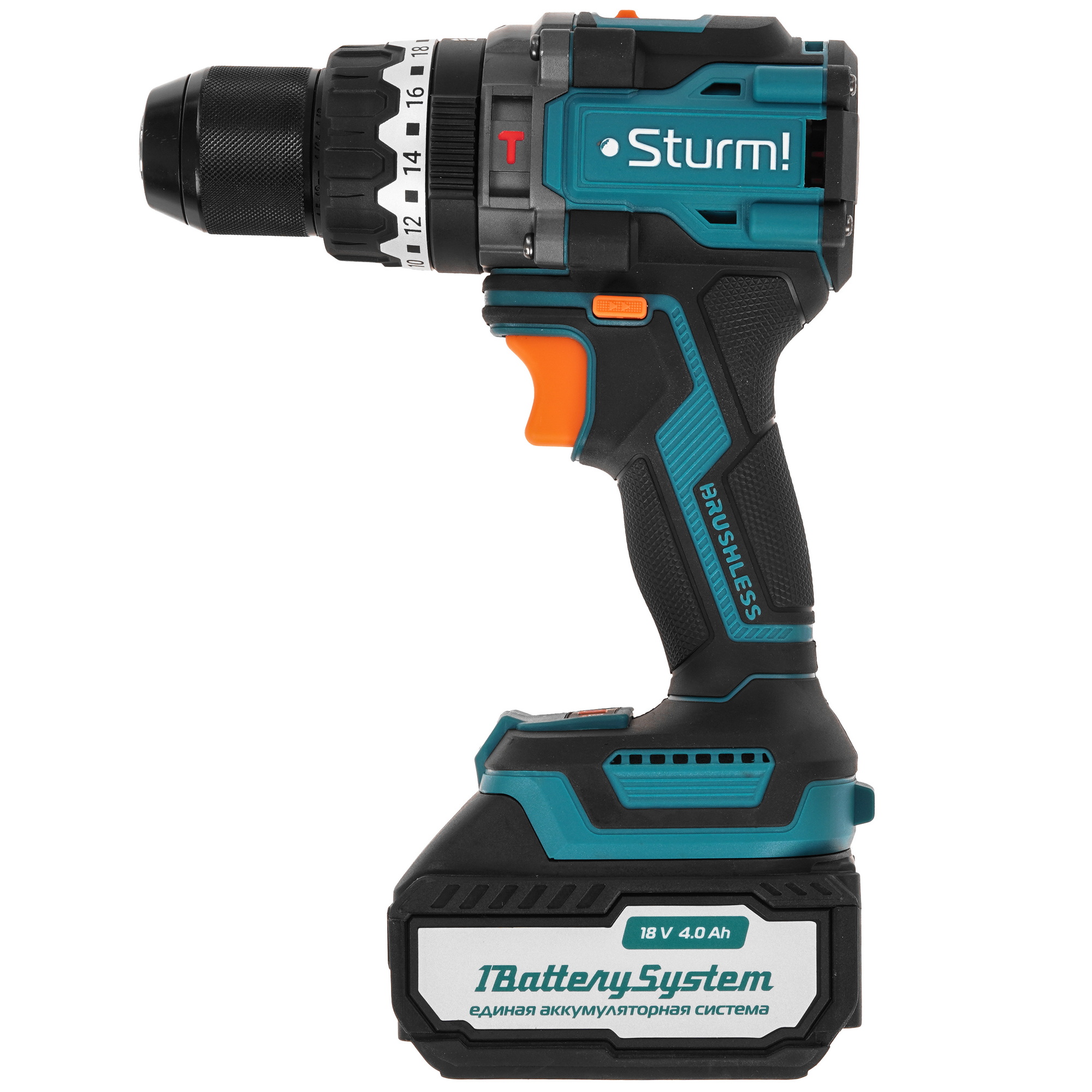 Дрель-шуруповерт Sturm! CD1655BLI 1BatterySystem 18V 9293129 STDN-0021862 - Вид №1