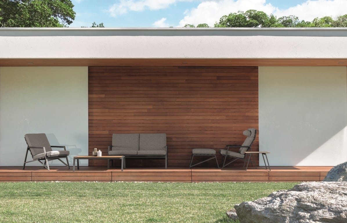 2-местный тканевый съемный садовый диван Talenti коттедж ARCH-00030872 - Вид №3