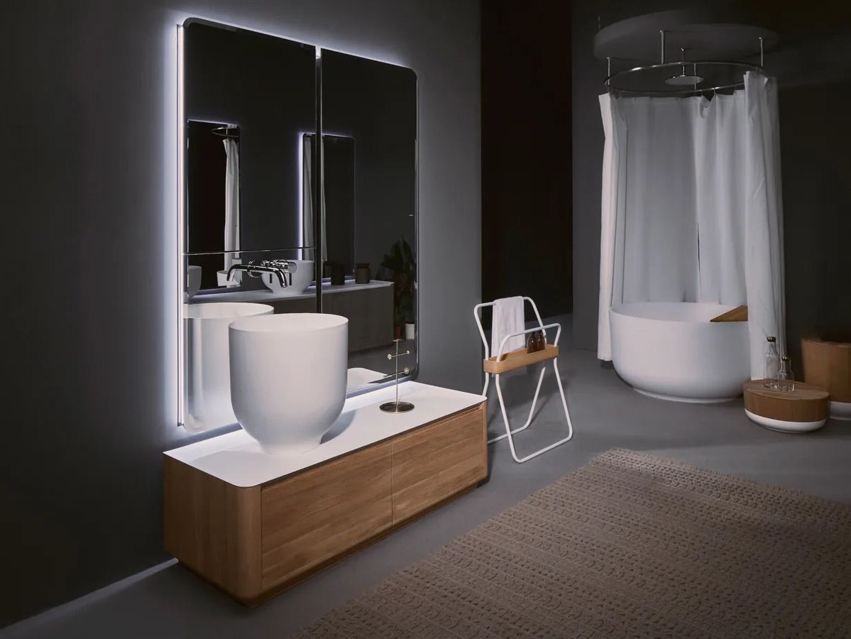 Прямоугольное зеркало со встроенным освещением для ванной комнаты Inbani ORIGIN ARCH-00051810 - Вид №3