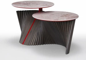 Natisa Двойной керамический журнальный столик Wave