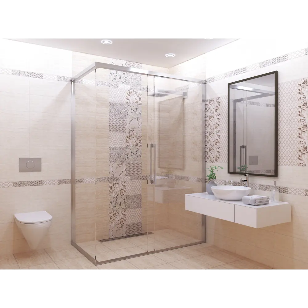 Плитка напольная Azori Marmi 42x42 см 1.23 м² цвет бежевый 82880597 STLM-2159092 - Вид №4