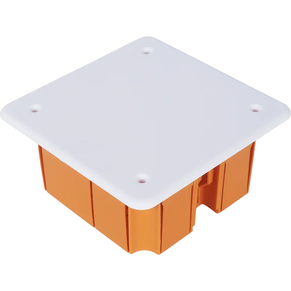 Распределительная коробка скрытая TDM 92x92x40 мм 10 вводов IP20 цвет оранжевый STLM-2192717
