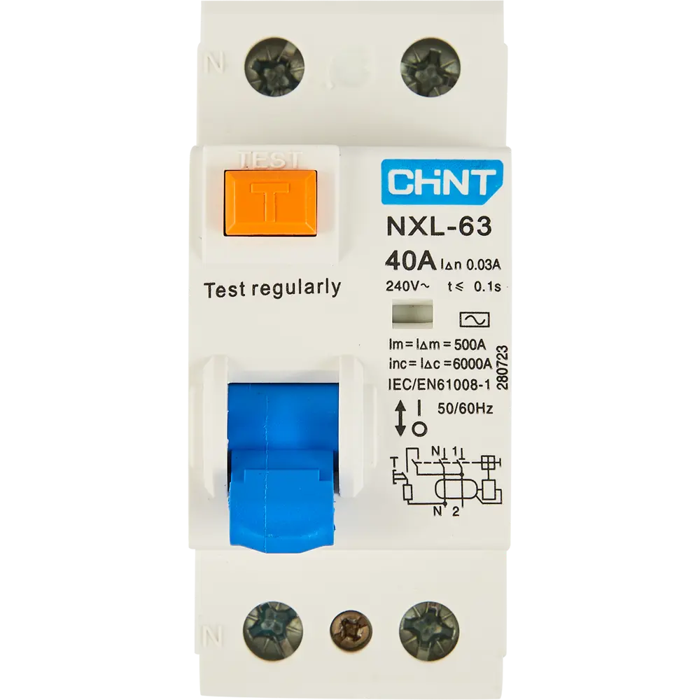 УЗО CHINT NXB-63S 2P 40 A 30 мА 6 кА AC 85683461 STLM-2006184  - Вид №2